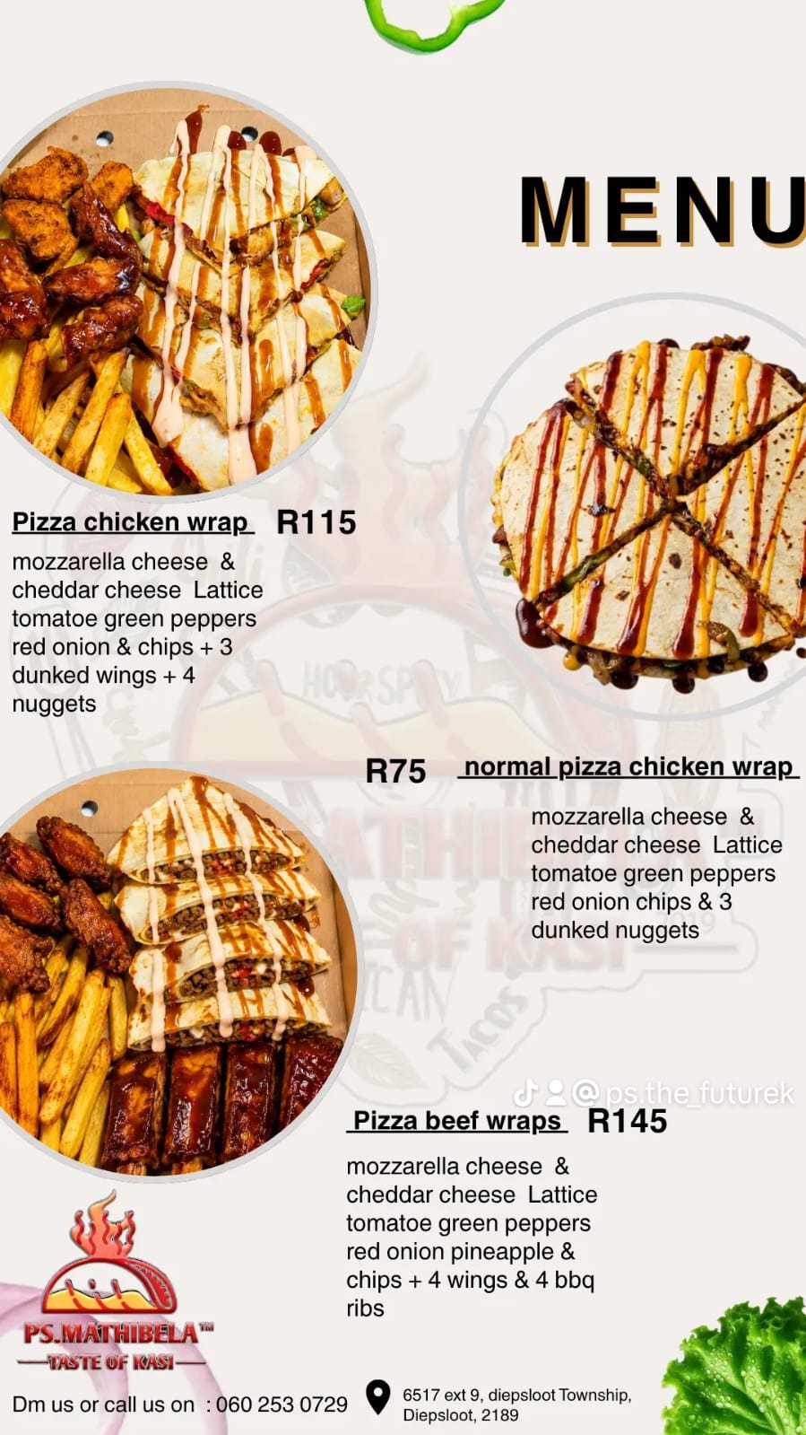 PS Mathibela Menu